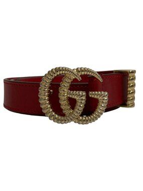 Gucci GG Marmont Double Buckle Leather Belt 75